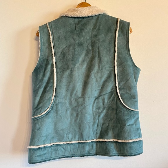 VINTAGE WINDRIVER SUEDE SHERPA VEST - Picture 2 of 5
